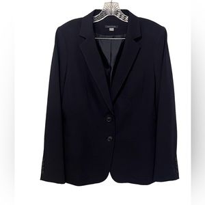 Tommy Hilfiger navy blue two button stretch blazer